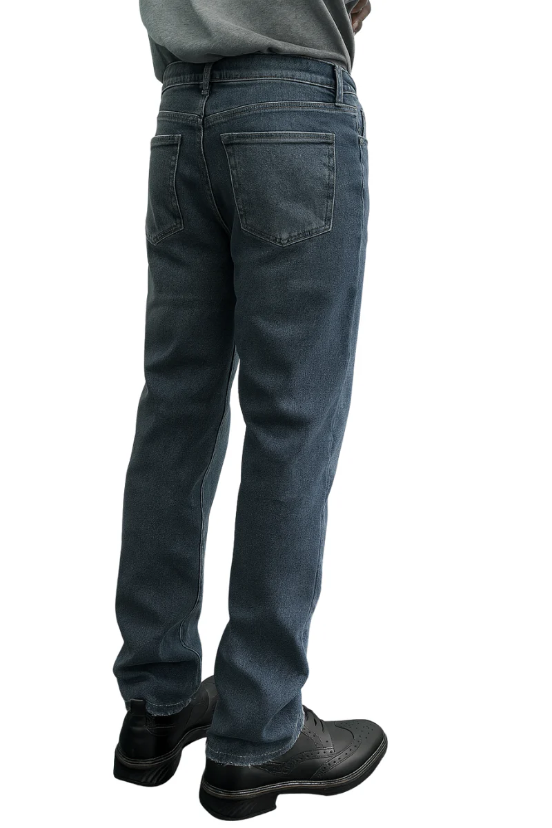 Joe's High Rise Straight Indigo Worn - Image 2