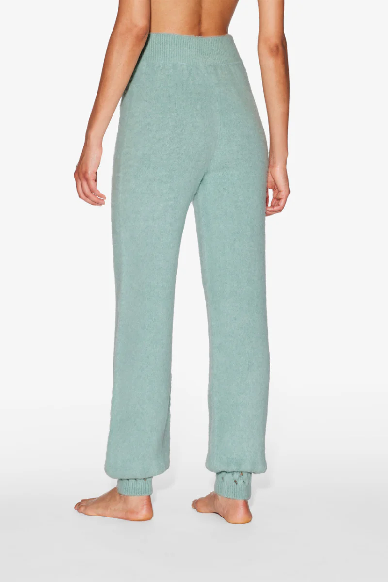 La Perla Alpaca blend Trousers in Almond Green CFI0056130 - Image 3