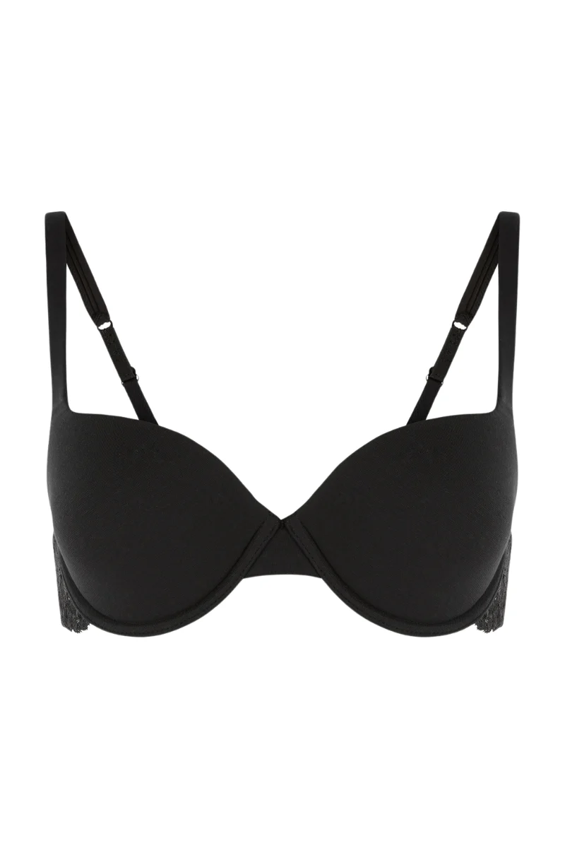 La Perla Black Cotton T-shirt Bra