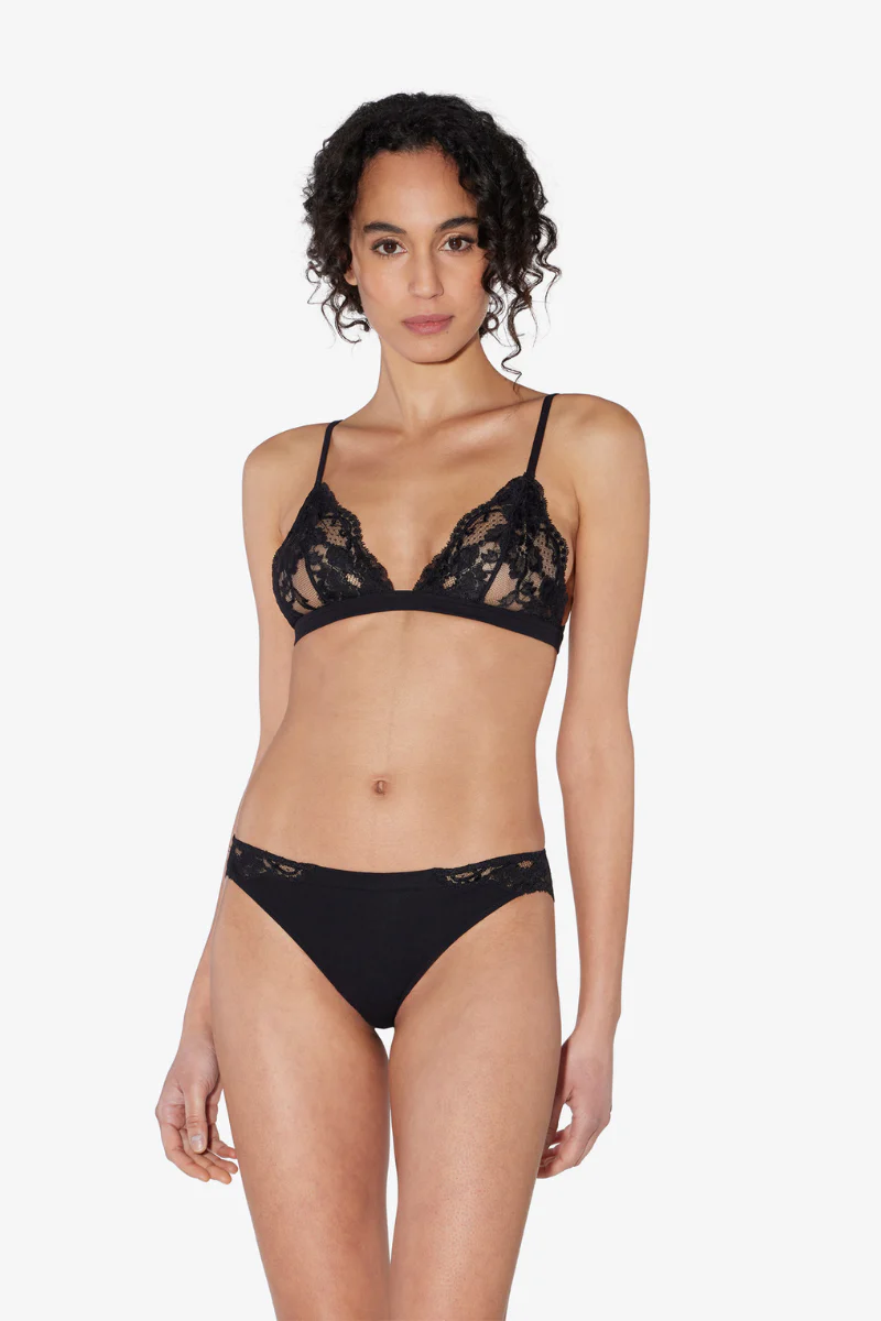 La Perla Black Lace Triangle Bra - Image 2