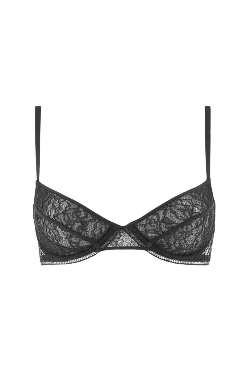 La Perla Black Sheer Lace Underwire Bra