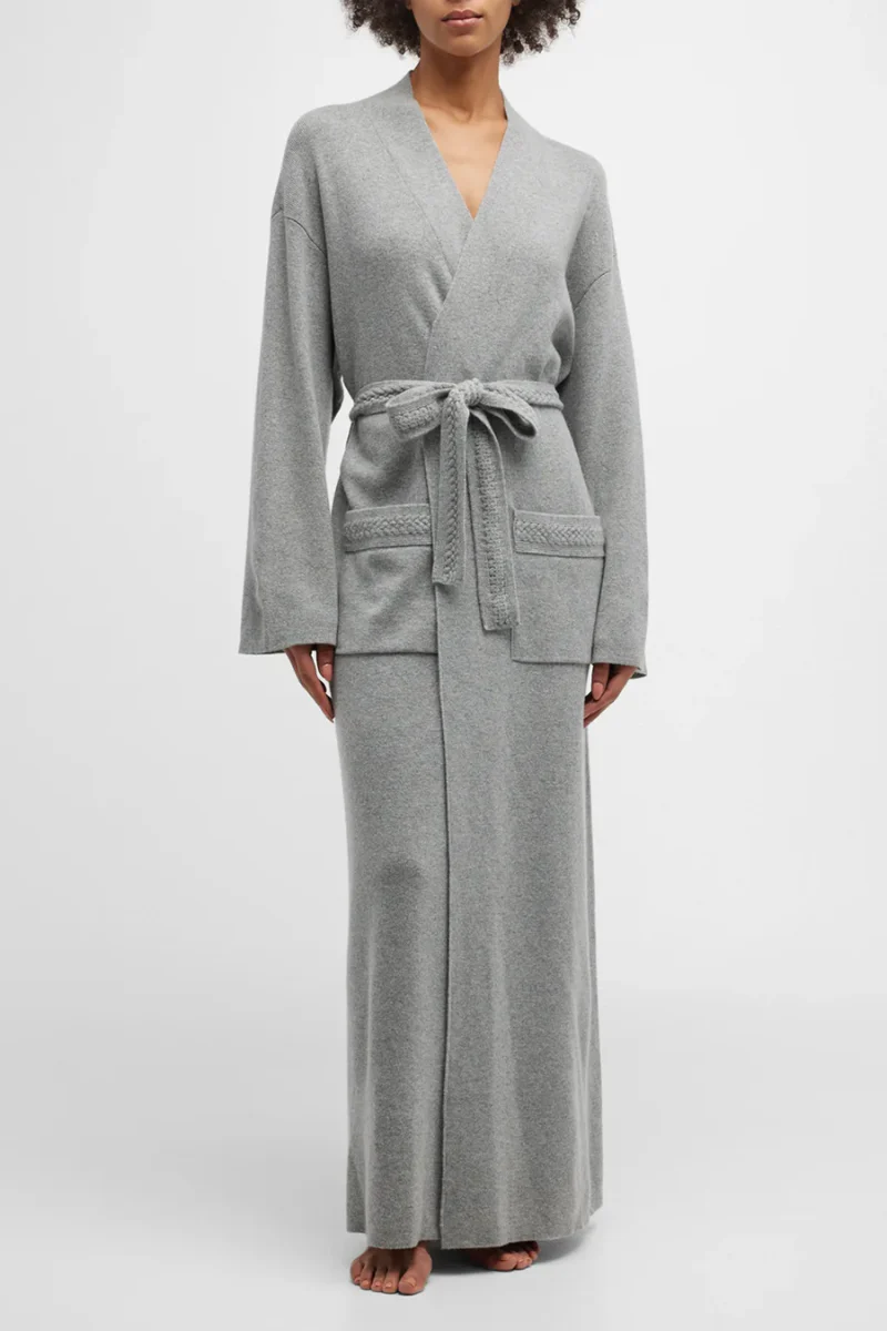 La Perla Braided Jewel Wool-Cashmere Robe - Image 2