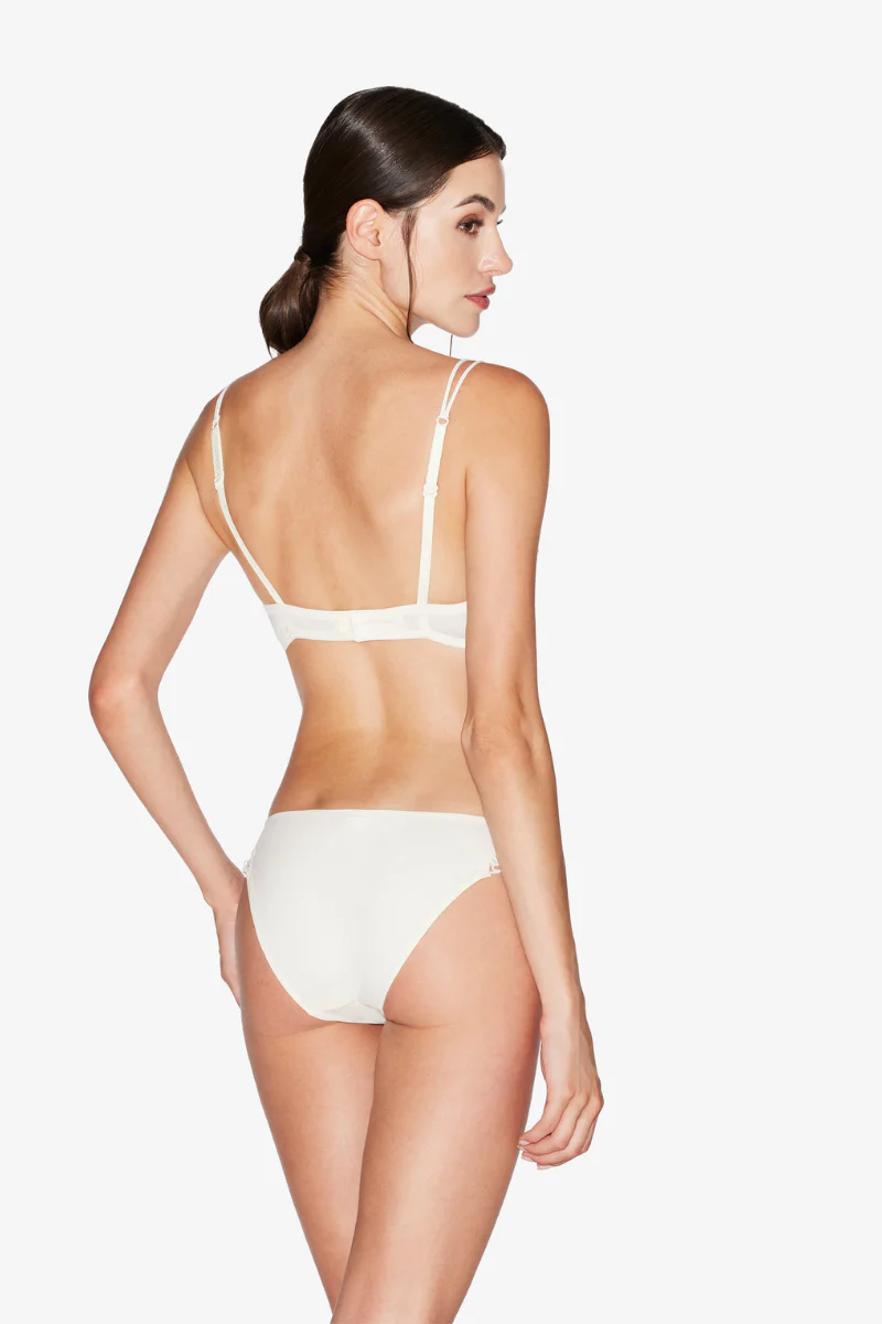 La Perla Off-White Macramé Push-Up Bra LPD906397 - Image 3