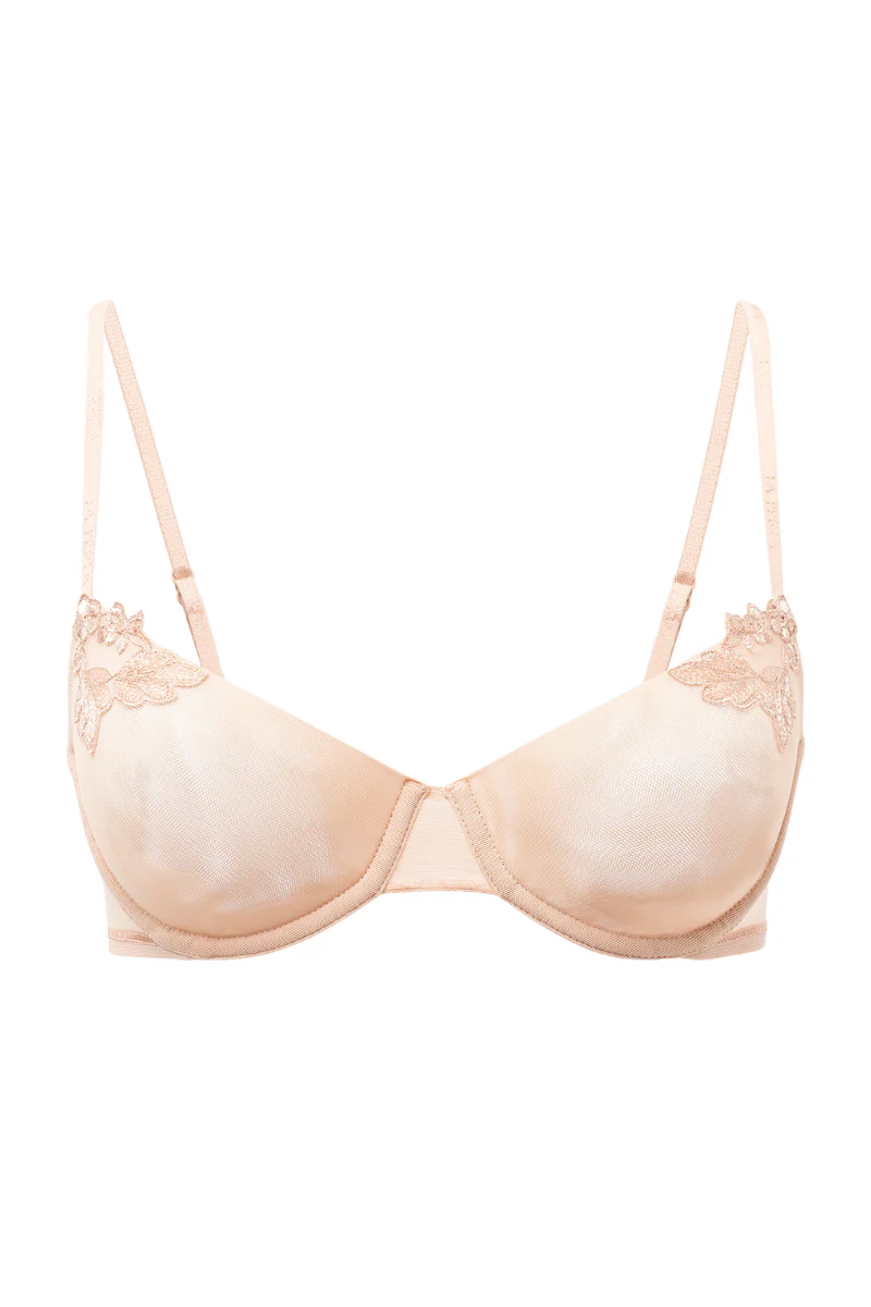 La Perla Sand Stretch Tulle Balconette Bra