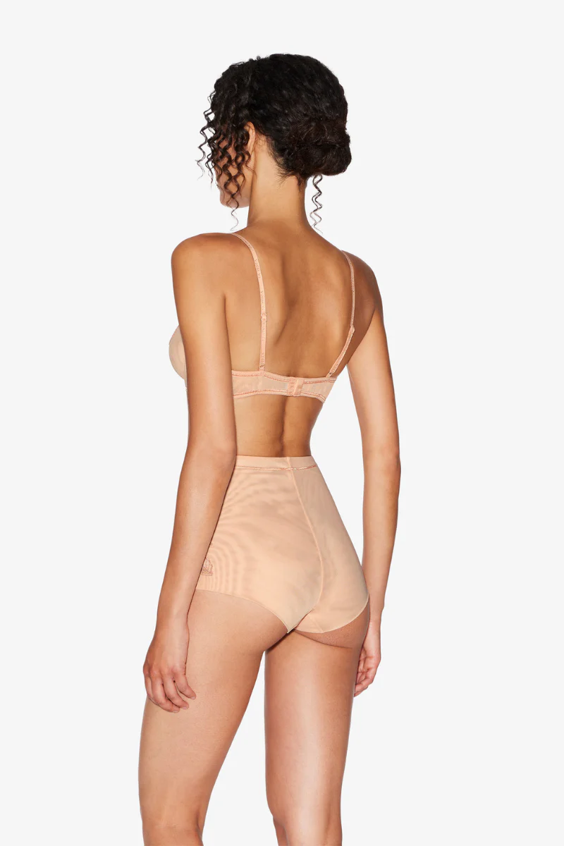 La Perla Sand Stretch Tulle Balconette Bra - Image 3