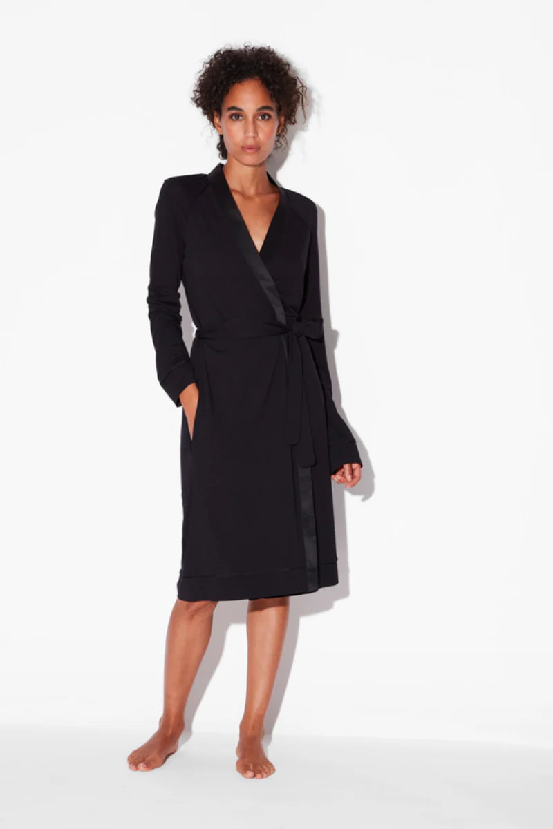 La Perla Short Robe In Onyx - Image 2