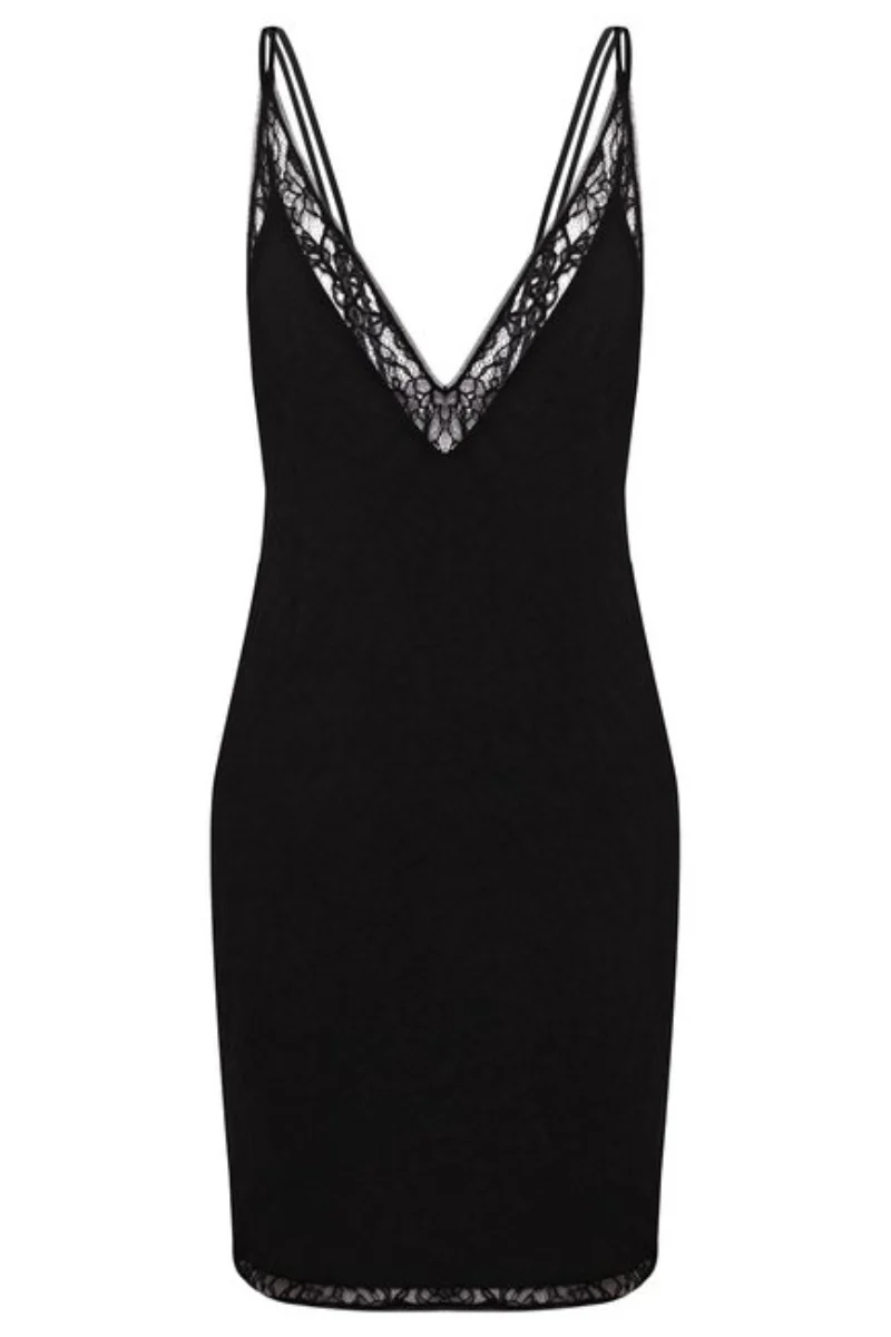 La Perla Spell On You V-neck Lace Slip Dress