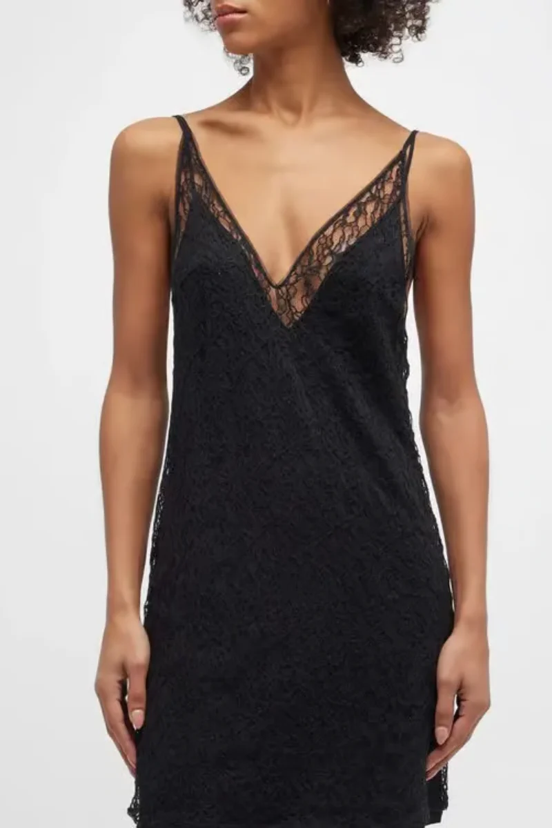 La Perla Spell On You V-neck Lace Slip Dress - Image 2