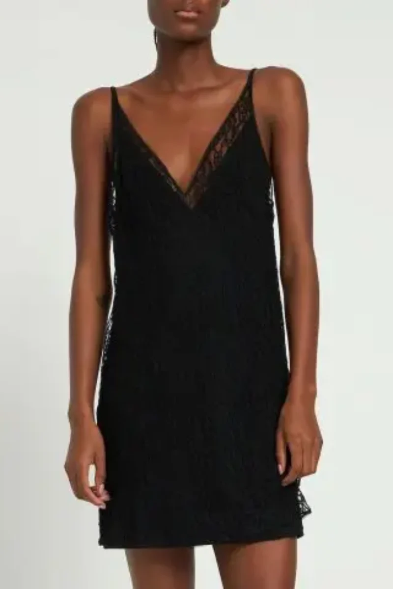 La Perla Spell On You V-neck Lace Slip Dress - Image 3