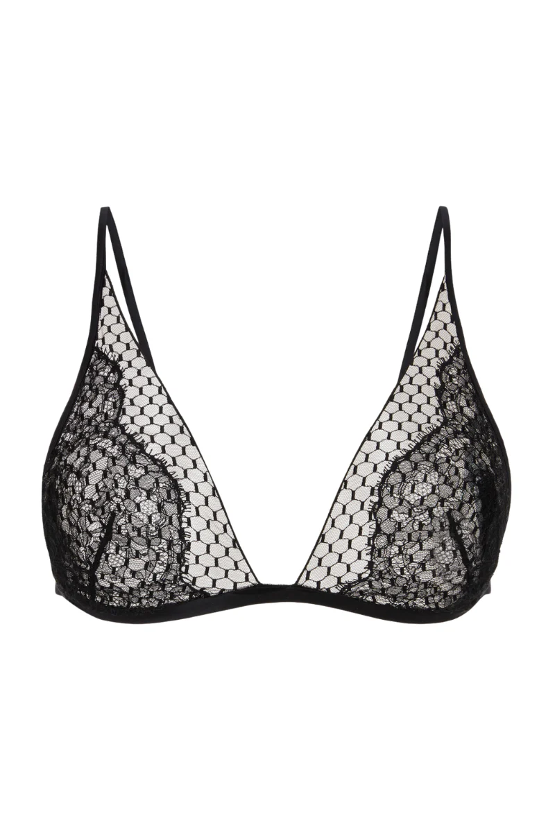 La Perla Triangle Bra with Leavers Lace