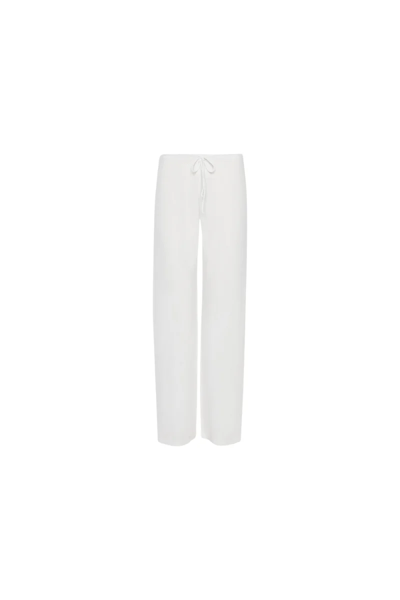La Perla White Cotton Trousers