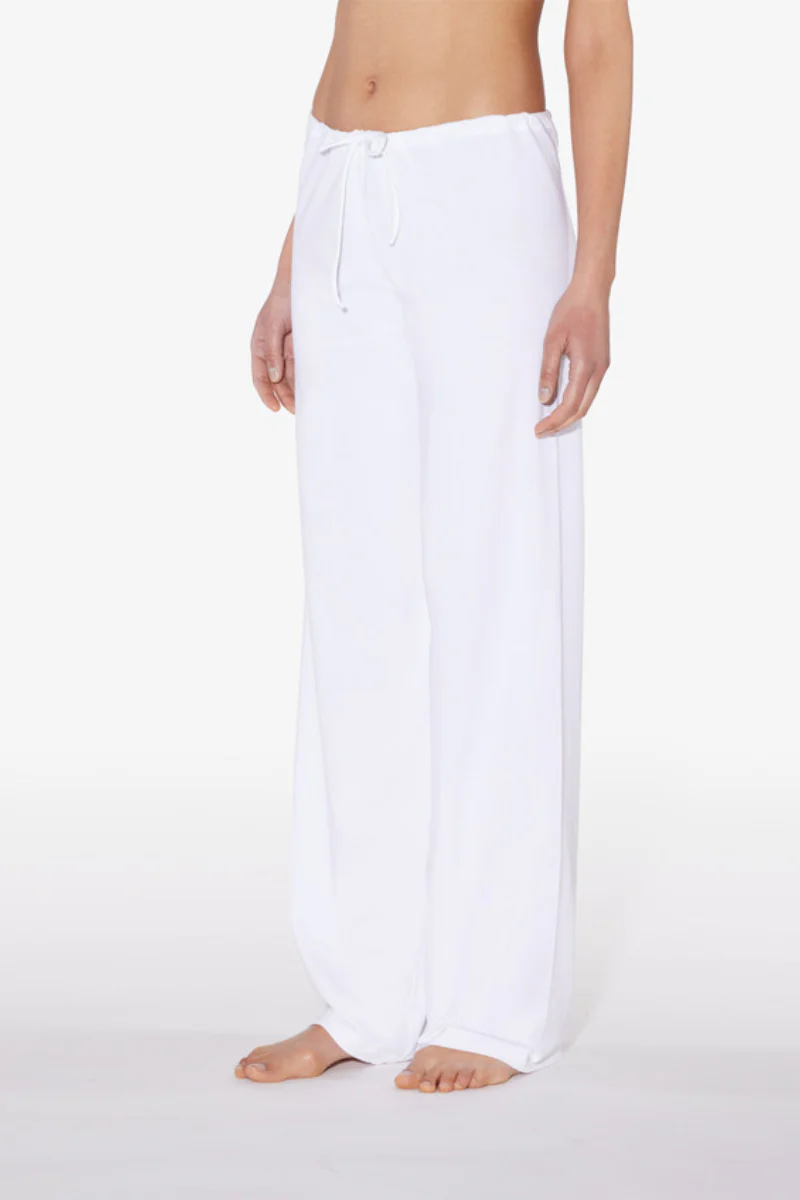La Perla White Cotton Trousers - Image 2
