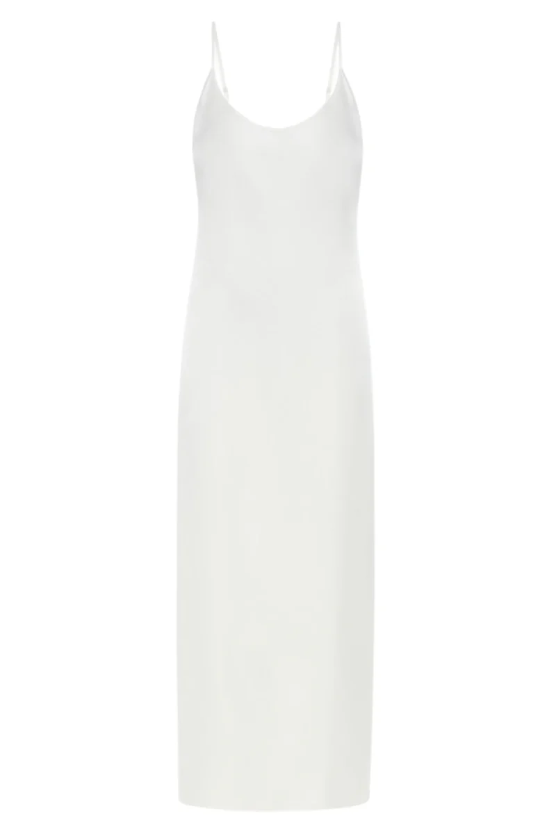 La Perla White Silk Long Slip