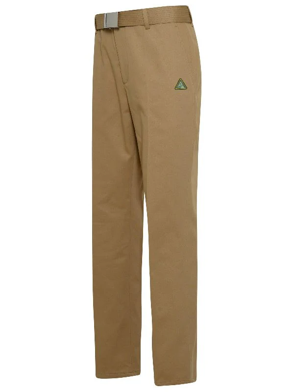 LANVIN MEN'S BEIGE STRAIGHT TROUSERS - Image 2