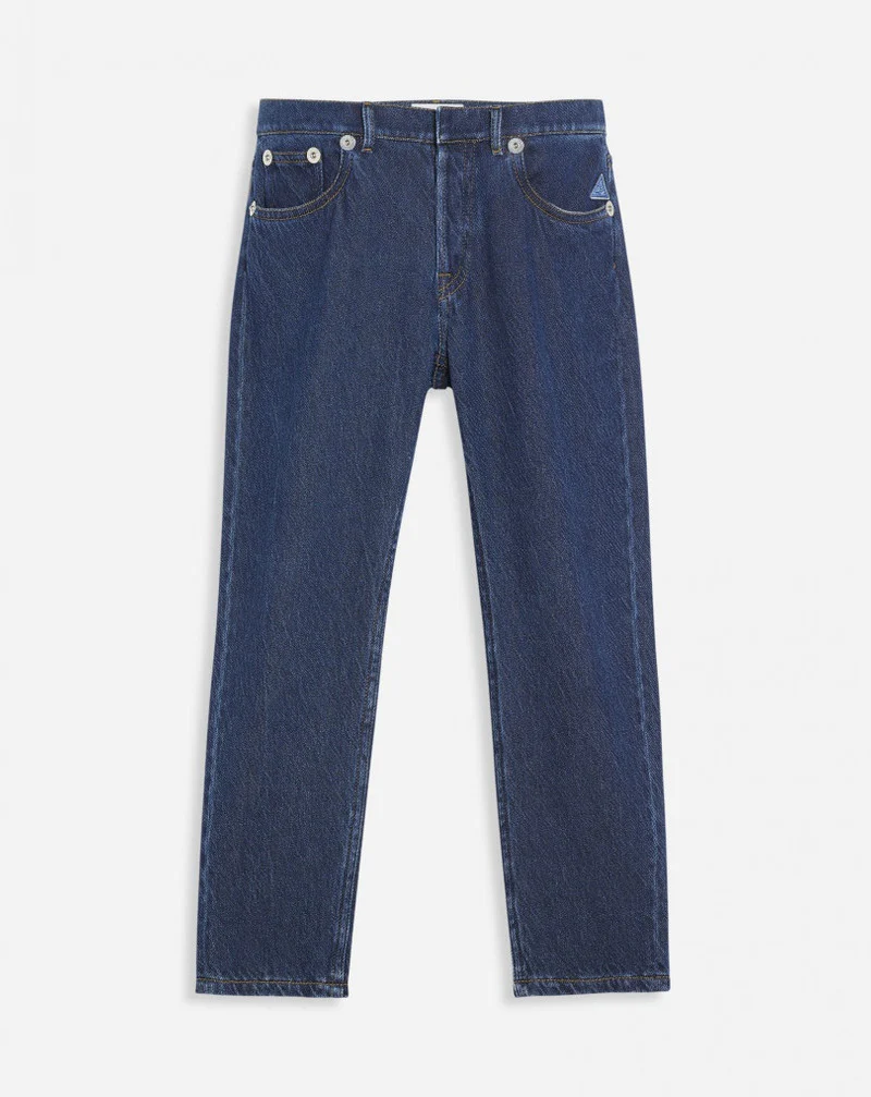 LANVIN MEN'S BLUE DENIM REGULAR TROUSERS