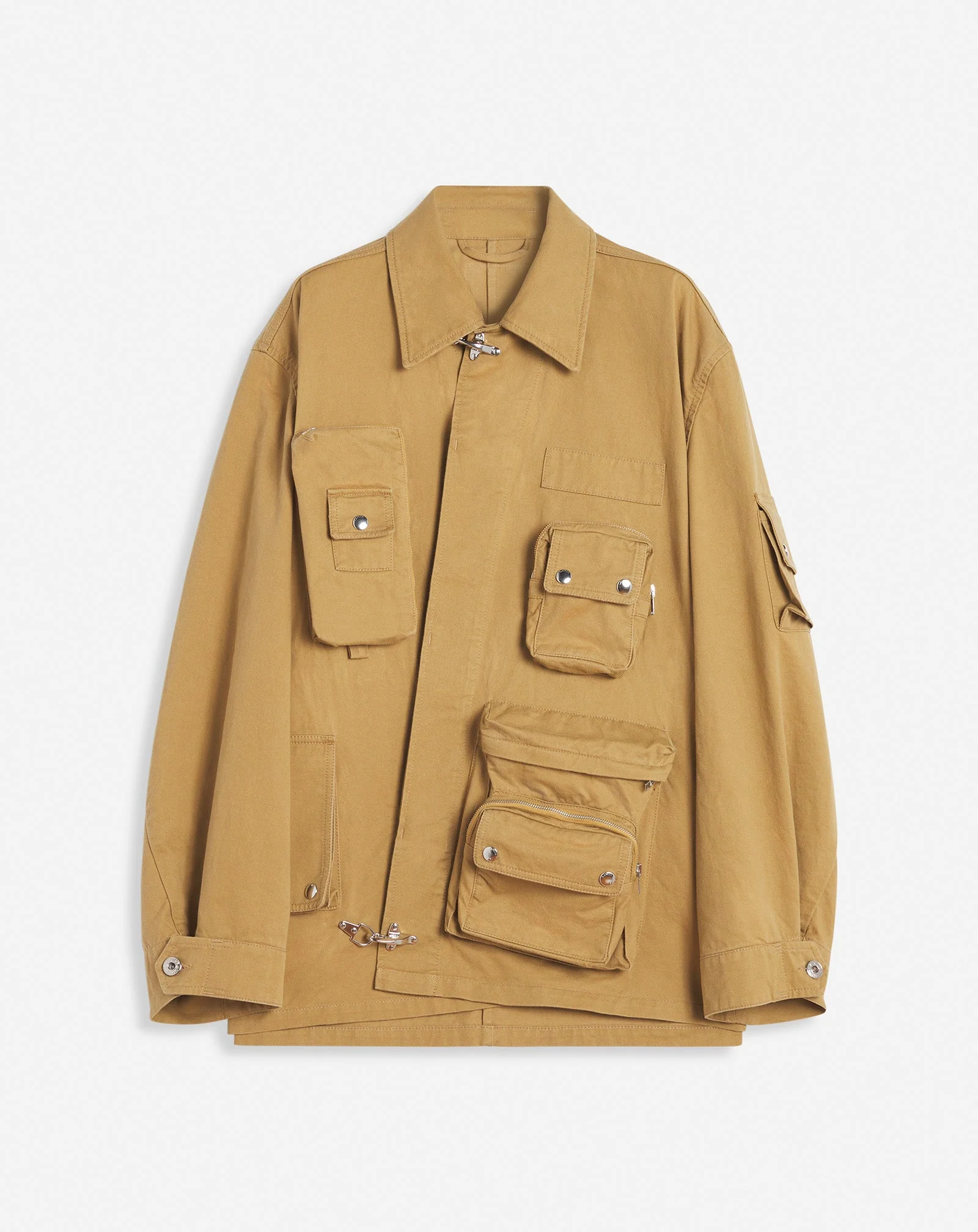 LANVIN MEN'S SABLE COTTON UTILITY JACKET