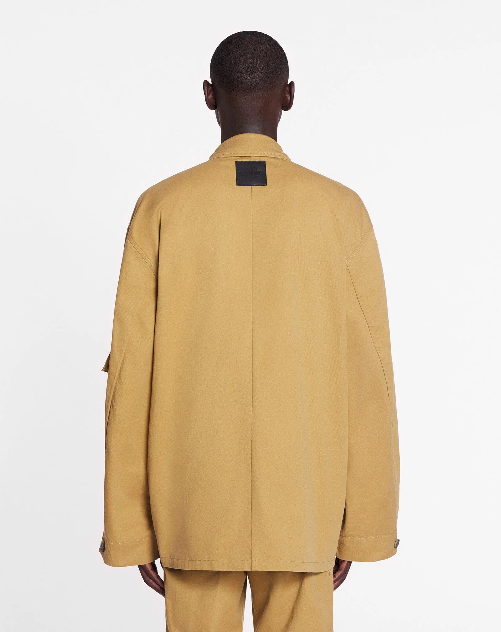 LANVIN MEN'S SABLE COTTON UTILITY JACKET - Image 4