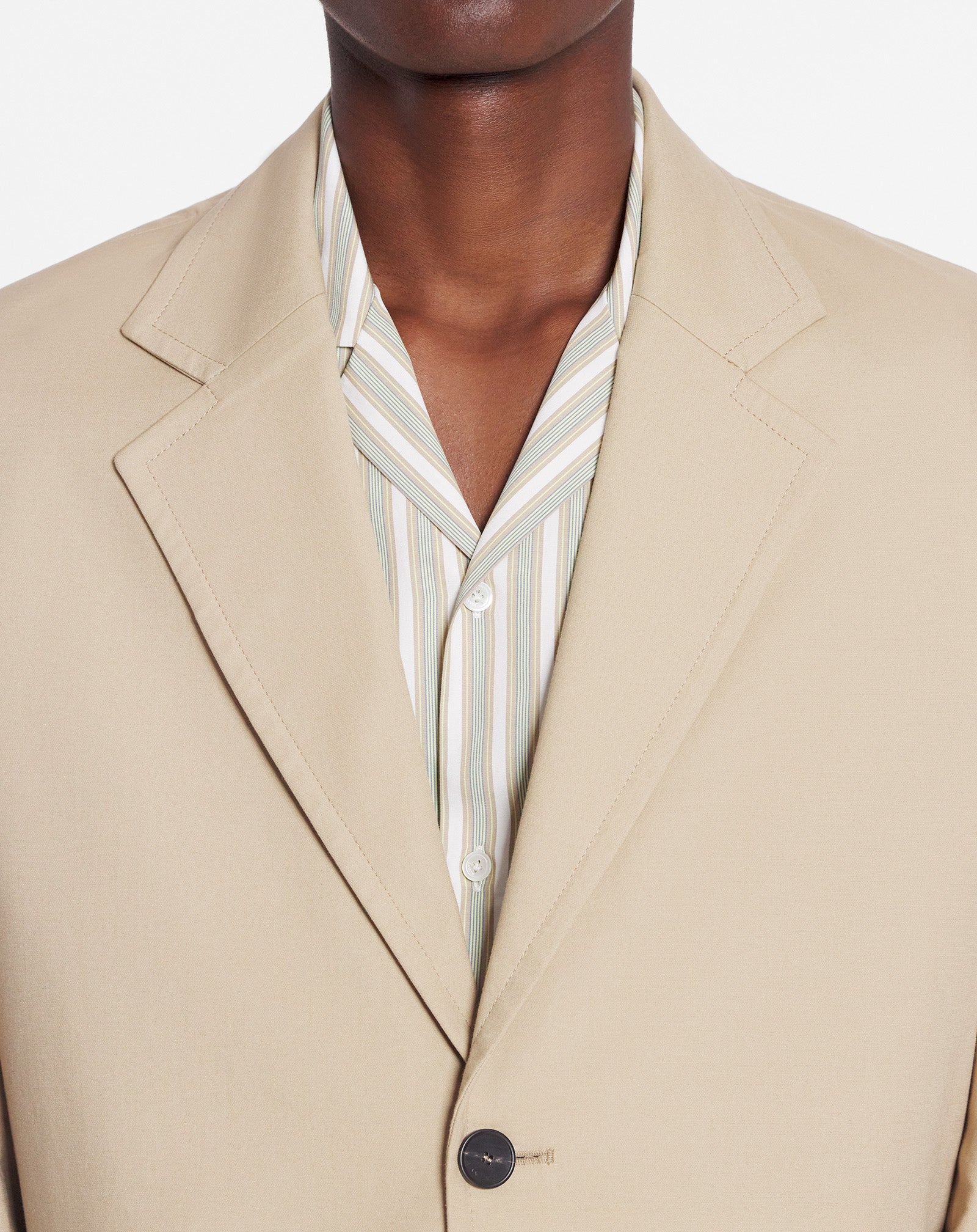 LANVIN MEN'S SABLE DECONSTRUCTED SINGLE-BREASTED JACKET - Image 5