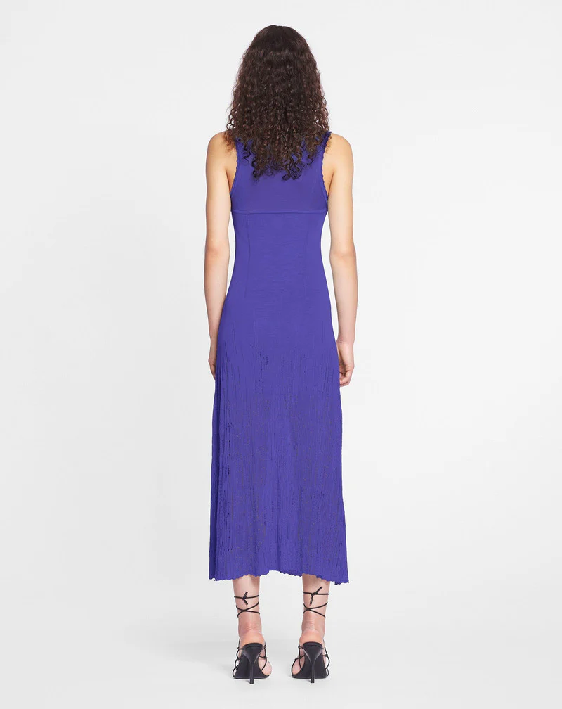 LANVIN WOMEN'S BLEUET SLEEVELESS MIDI DRESS - Image 4
