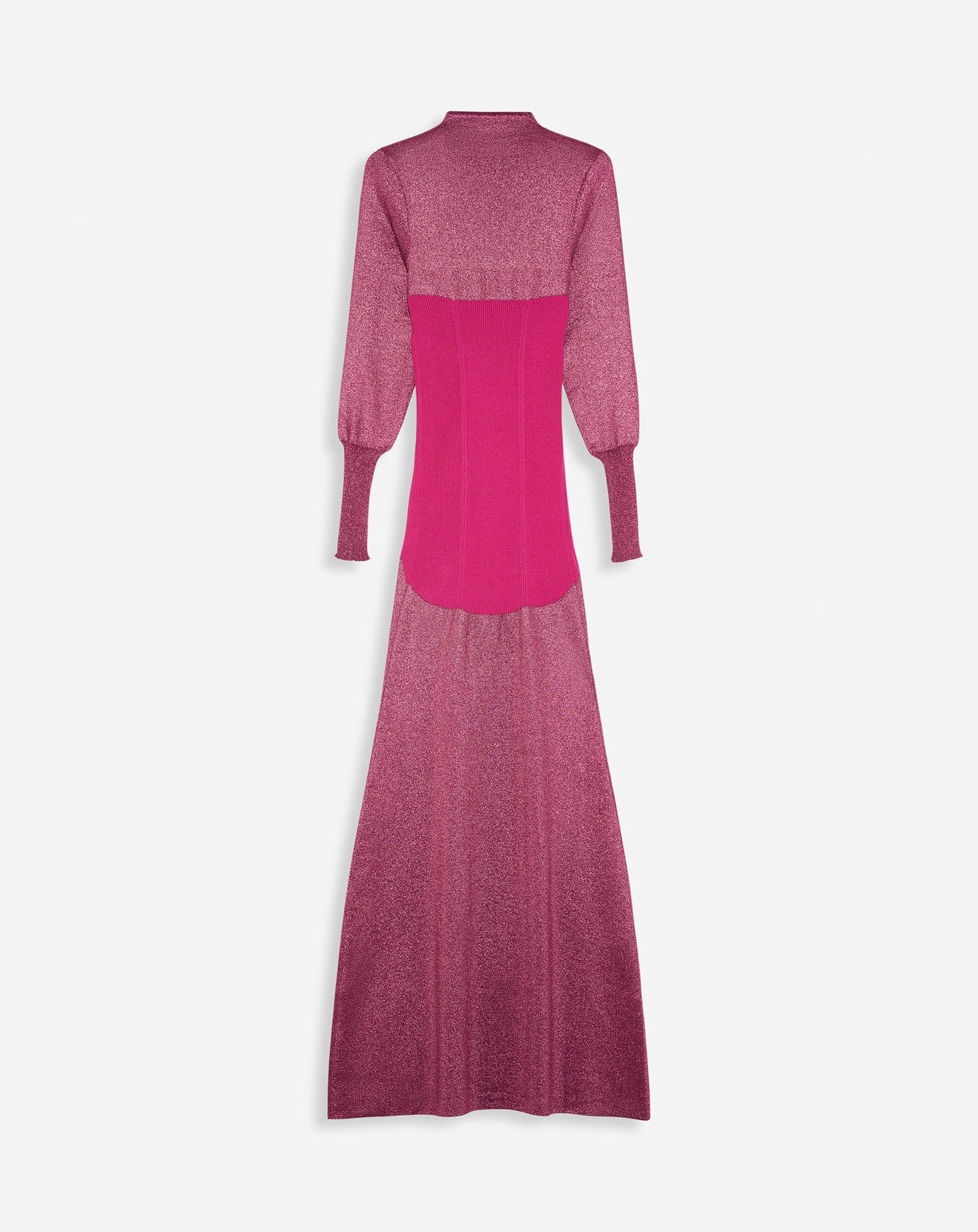 LANVIN WOMEN'S FUCHSIA FINE RIB MIDI DRESS - Image 2