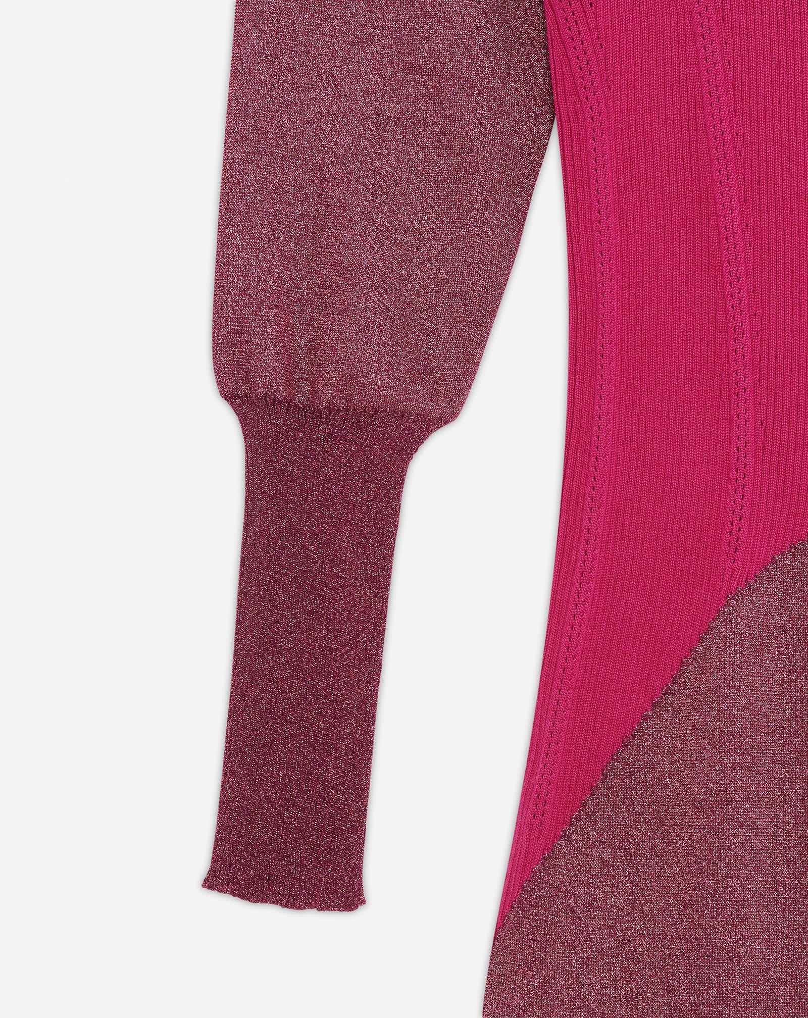 LANVIN WOMEN'S FUCHSIA FINE RIB MIDI DRESS - Image 5
