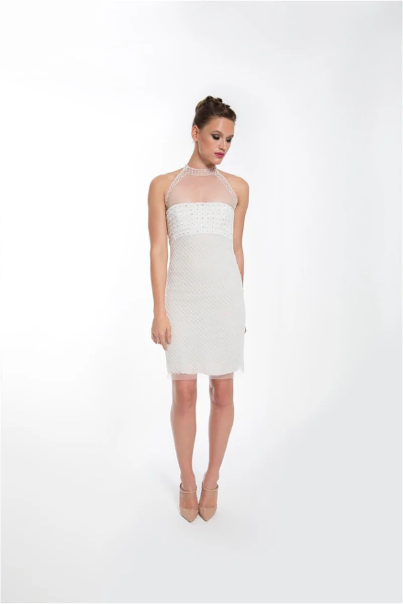 LATTICE COCKTAIL DRESS
S18-#1617