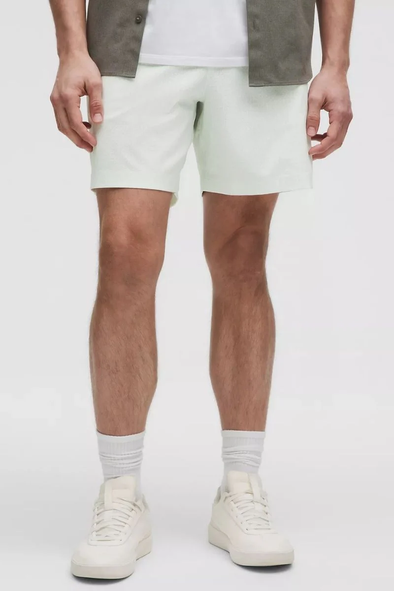 Lululemon ABC WovenAir Pull-On Short 7"-Dotted Link White Ocean Air