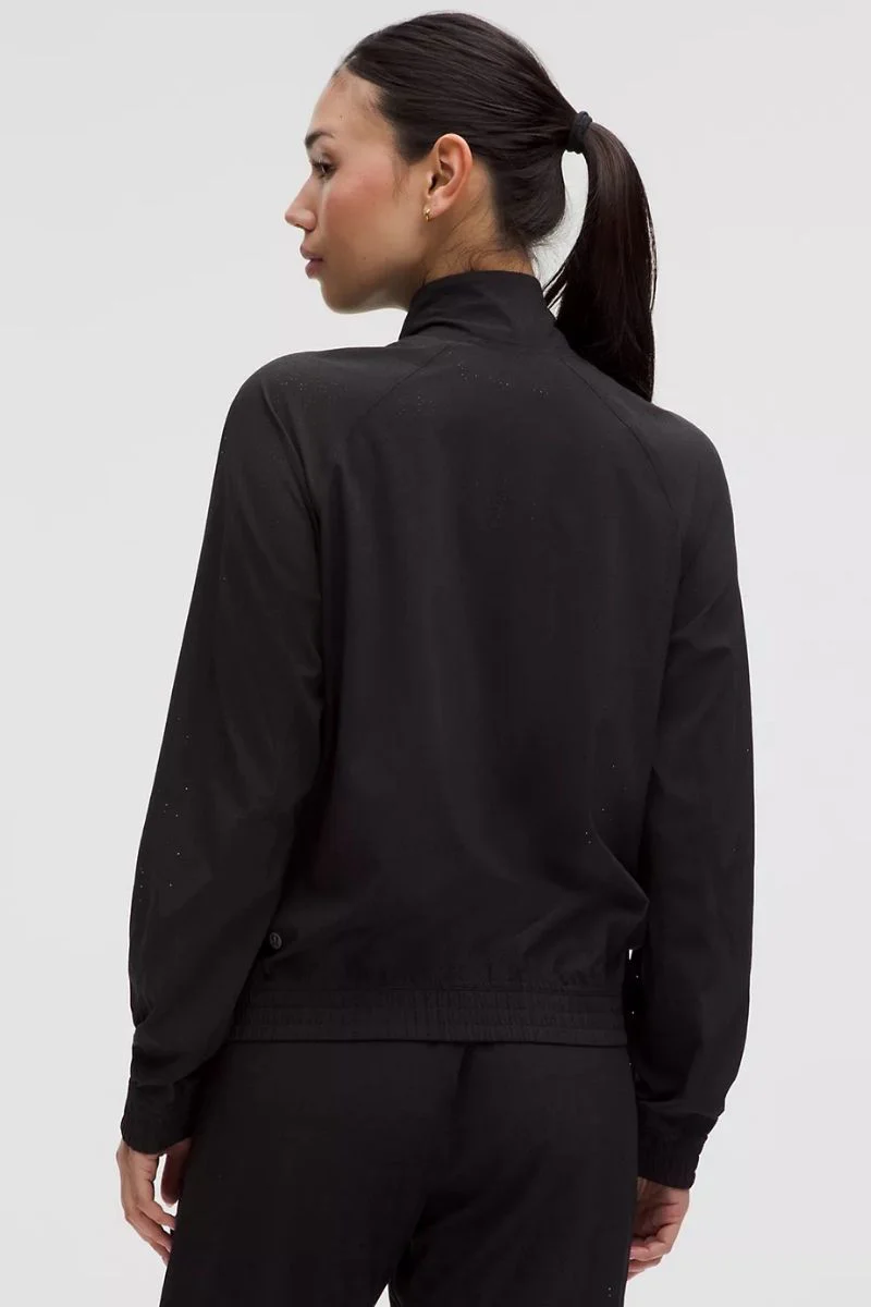Lululemon Adapted State Perforated Track Jacket-Black - Image 2