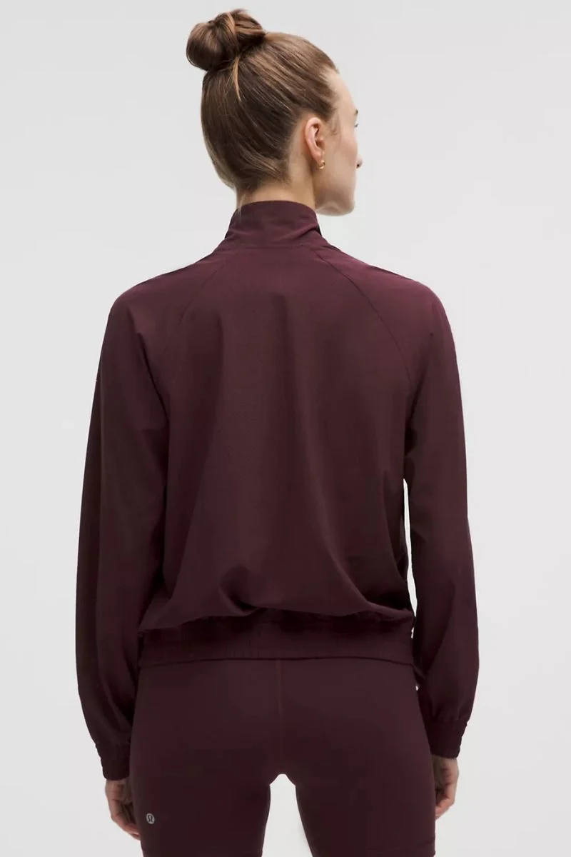 Lululemon Adapted State Perforated Track Jacket-Goodnight Plum - Image 2