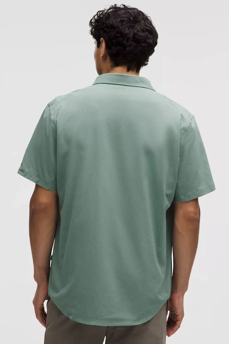 Lululemon Airing Easy Short-Sleeve Shirt - Crater Blue - Image 2