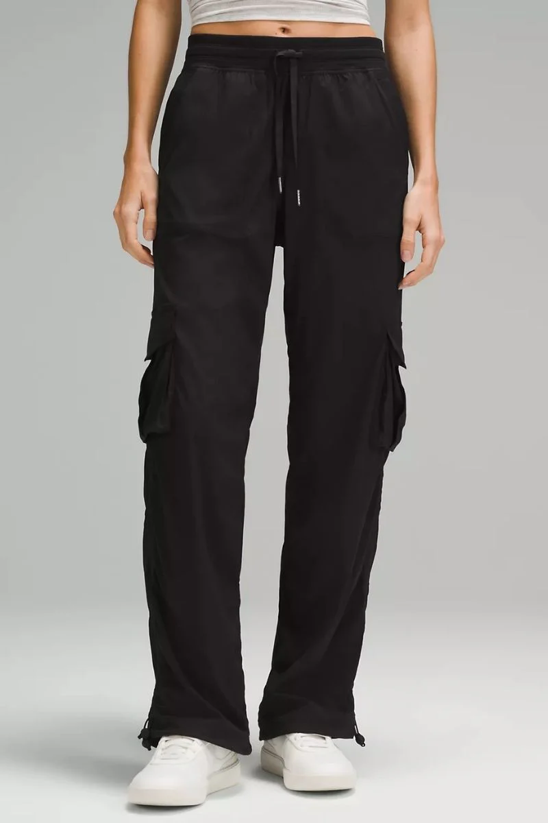 Lululemon Dance Studio Relaxed-Fit Mid-Rise Cargo Pant-Black