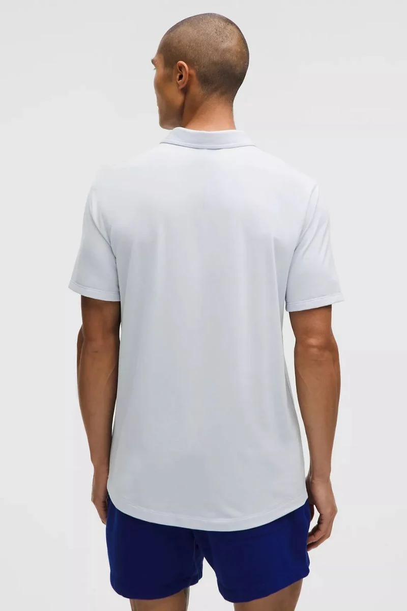 Lululemon Evolution Short-Sleeve Polo Shirt-Heathered Starch Blue - Image 2