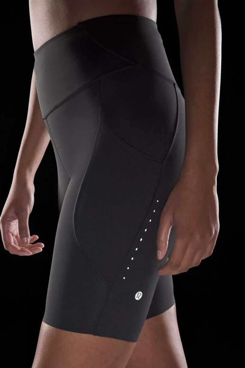 Lululemon Fast and Free HR Short6" Pockets-Black