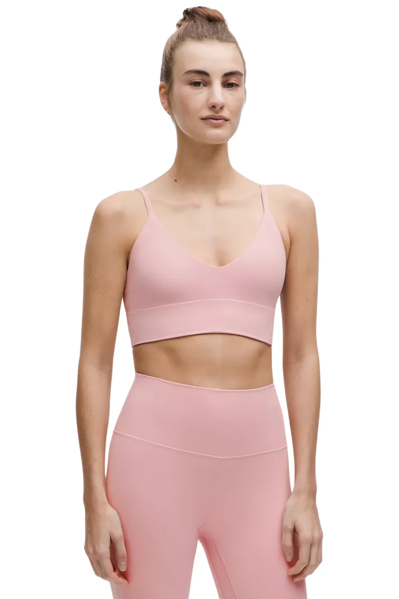 Lululemon Focuser™ Scoop-Neck Bra A/B In Pink Haze