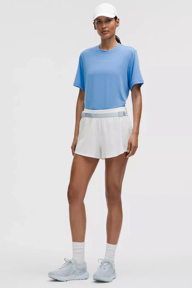 Lululemon Jersey Training Short Sleeve*Run Graphic Pool Party