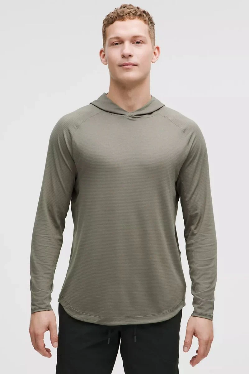 Lululemon License to Train Hoodie-Grey Sage
