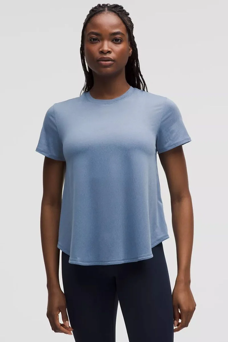 Lululemon Lightweight Split-Back Training T-Shirt - Washed Denim
