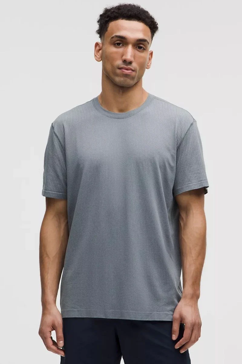 Lululemon Metal Vent Tech Relaxed-Fit Short-Sleeve Shirt-Vapor/Solar Grey