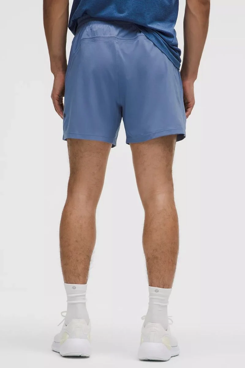 Lululemon Pace Breaker Linerless Short 5" -Washed Denim - Image 2