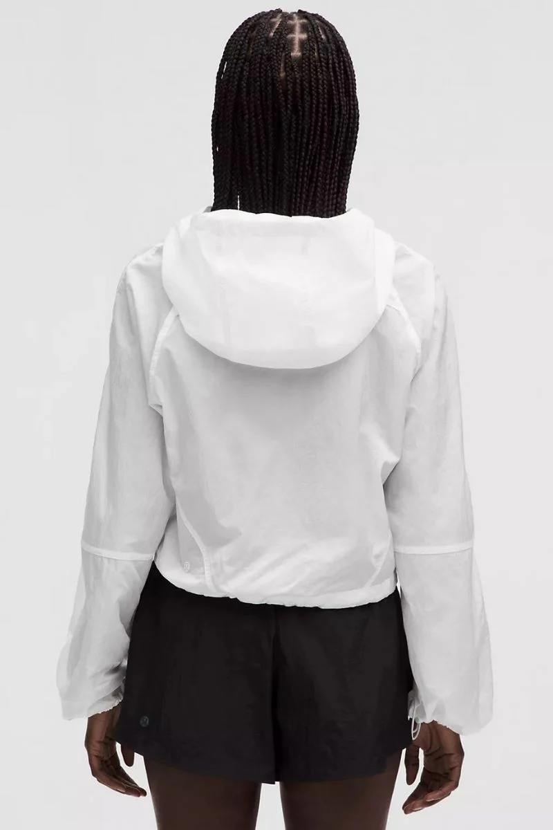 Lululemon Scuba Cropped Anorak-White - Image 2