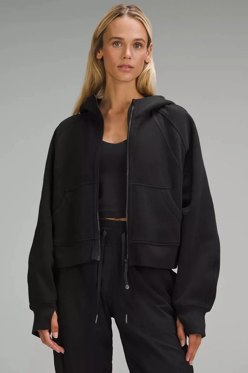 Lululemon Scuba Oversized Full-Zip Hoodie-Black