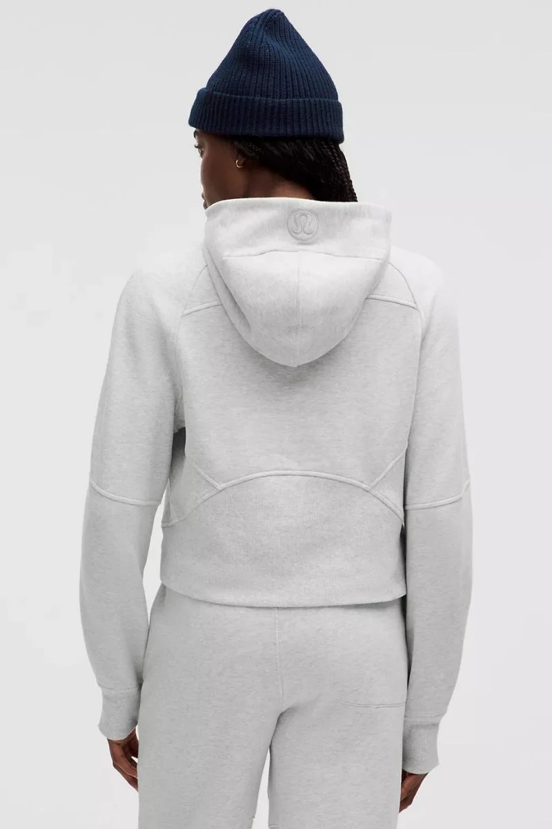 Lululemon Scuba Oversized Half-Zip Hoodie-Heathered Core Ultra Light Grey - Image 2
