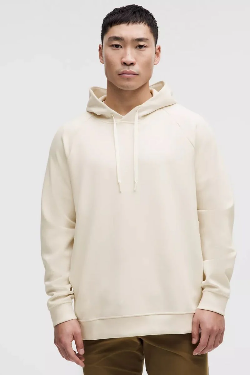 Lululemon Smooth Spacer Classic-Fit Pullover Hoodie-Light Ivory