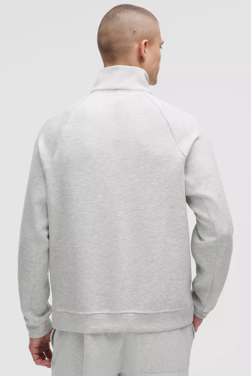Lululemon Smooth Spacer Quarter Zip Heathered Core Ultra Light Grey - Image 3