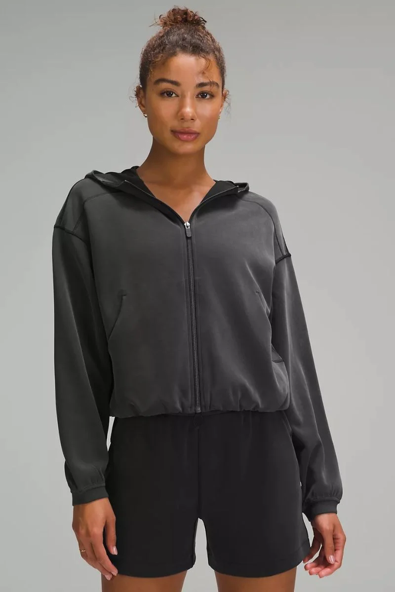 Lululemon Softstreme Full-Zip Hoodie-Black