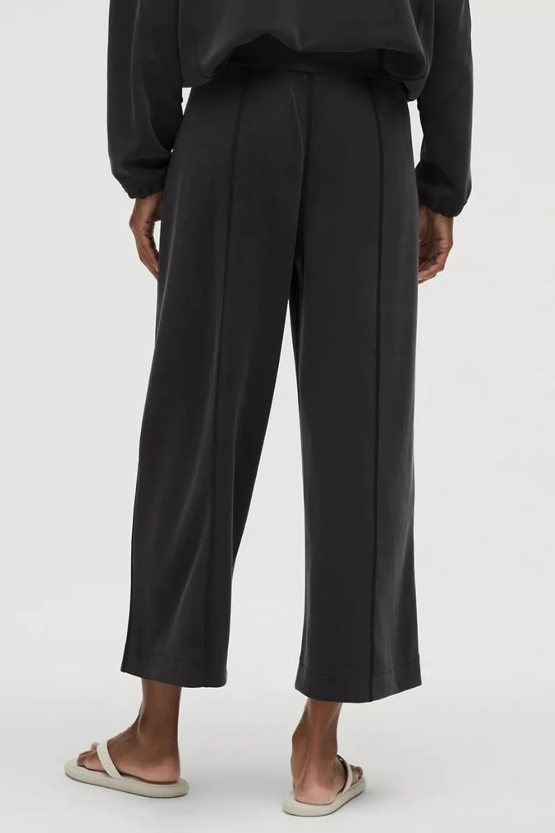 Lululemon Softstreme High-Rise Wide-Leg Cropped Pant-Black - Image 2
