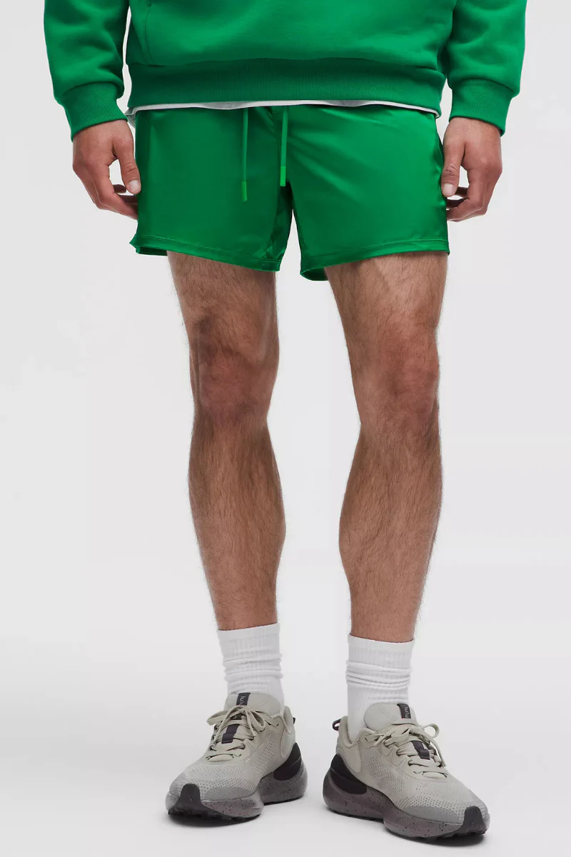 Lululemon Stretch Satin Nylon Short 5" Raceway Green