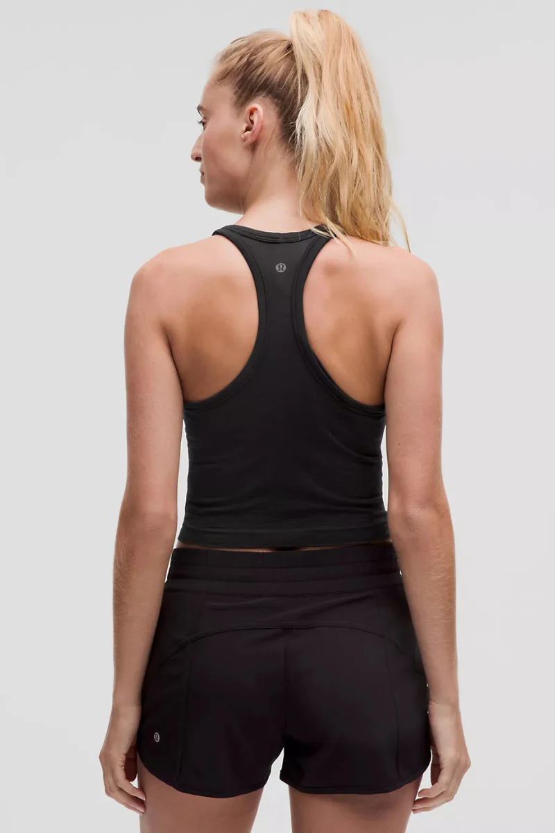 Lululemon Swiftly Tech Cropped Racerback Tank 2.0 In BLK - Image 2