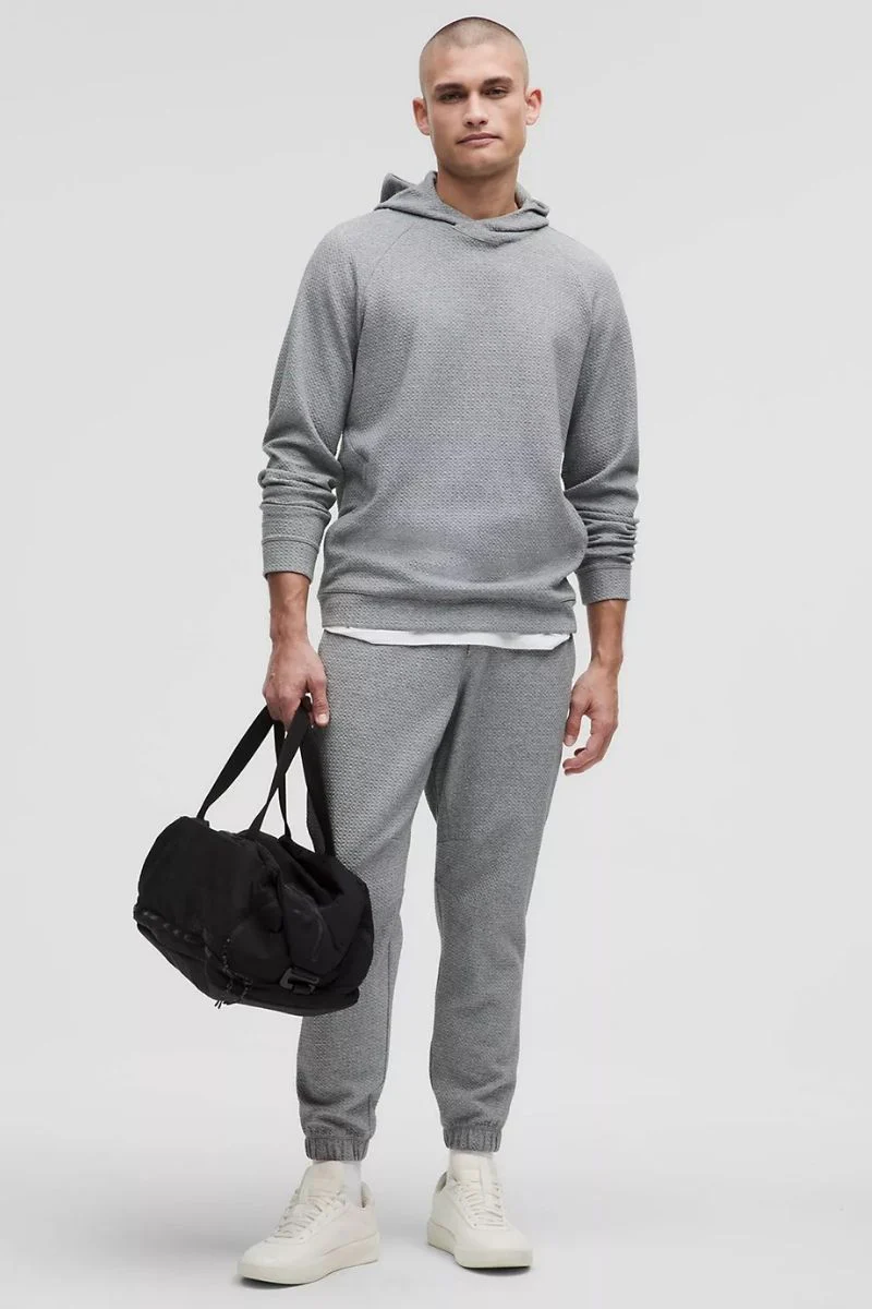 Lululemon Textured Double-Knit Cotton Jogger
Shorter In Heathered Medium Grey - Image 2