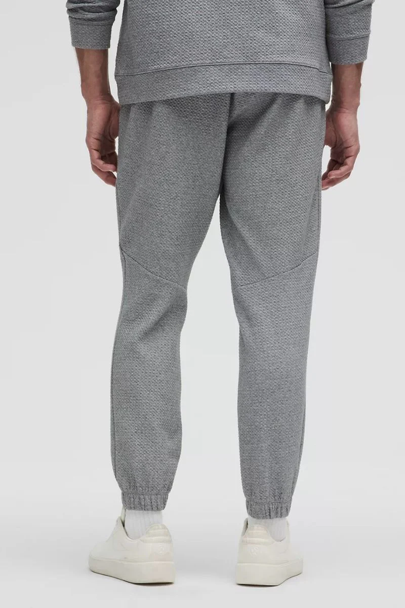 Lululemon Textured Double-Knit Cotton Jogger
Shorter In Heathered Medium Grey - Image 3